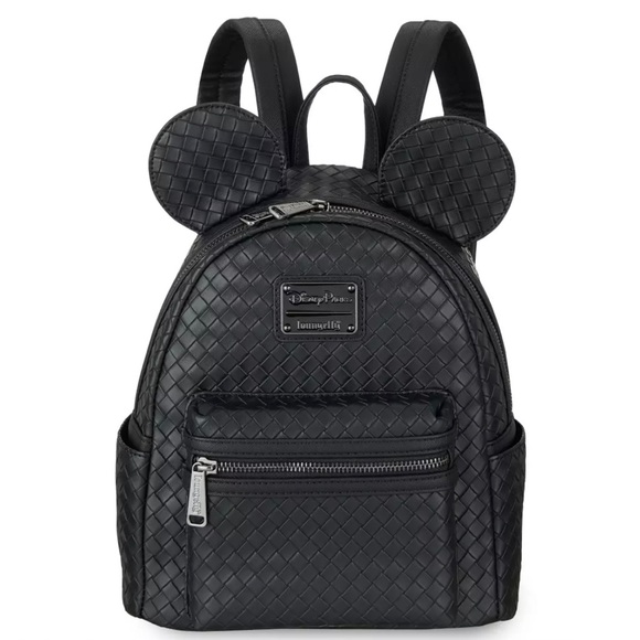 Loungefly Bags Loungefly Disney Parks Mickey Mouse Black Woven Mini